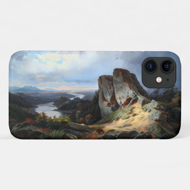 Coques Case-Mate iPhone Carmiencke - Ours du paysage occidental (Dos (Horizontal))