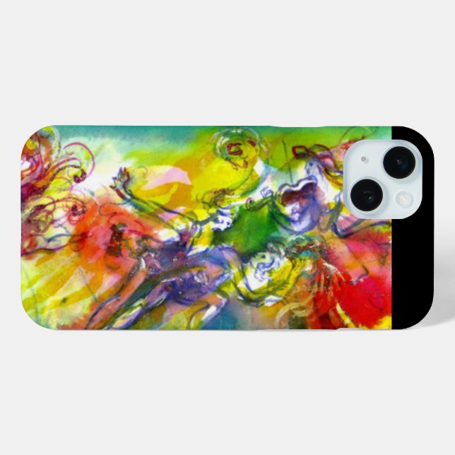 Coques Case-Mate iPhone CARNAVAL ITALIEN / Danse, Musique, Théâtre (Verso (horizontal))