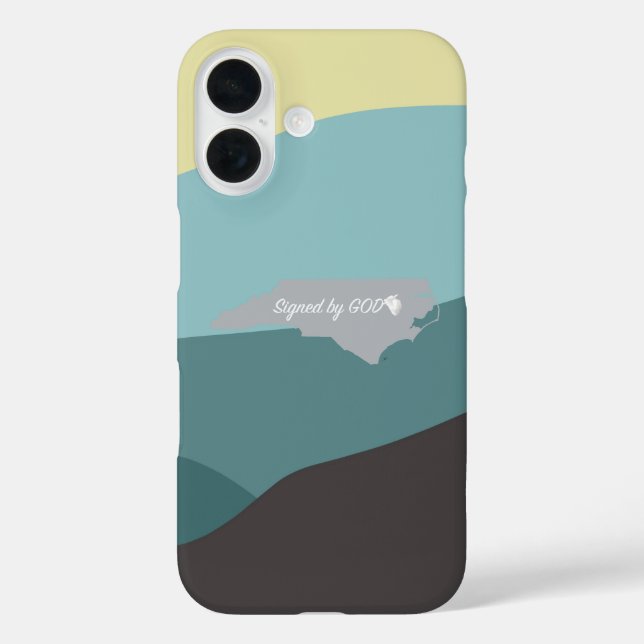 Coques Case-Mate iPhone Caroline du Nord, Signée par Dieu (Verso)