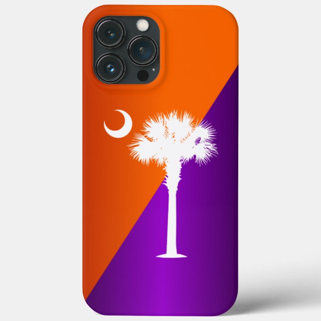 Coques Case-Mate iPhone Caroline du Sud Orange & Purple (Verso)