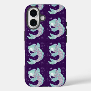 Coque Pour iPhone 16 Carpe Koi Pastel Art Populaire Fantaisiste Sous-