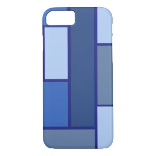 Etui iPhone Case-Mate Carré bleu géométrique - forme et couleur d'émotio
