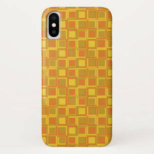 Etui iPhone Case-Mate Carré de style années 70 orange
