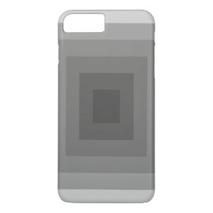 Coque iPhone 8 Plus/7 Plus Carré Géométrique Noir