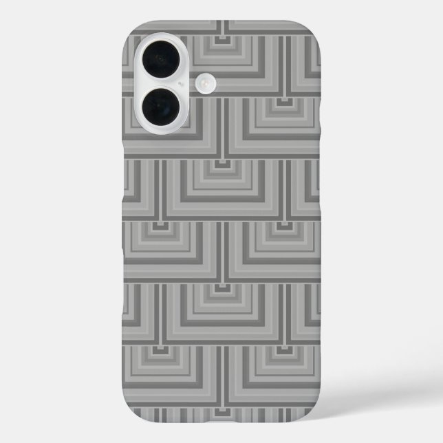 Coques Case-Mate iPhone Carré gris (Verso)