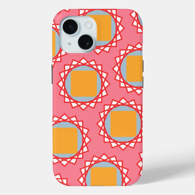 Coques Case-Mate iPhone Carré jaune doré  (Verso)