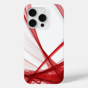 Coque Case-Mate iPhone Carré liquide moderne moutarde rouge et blanc