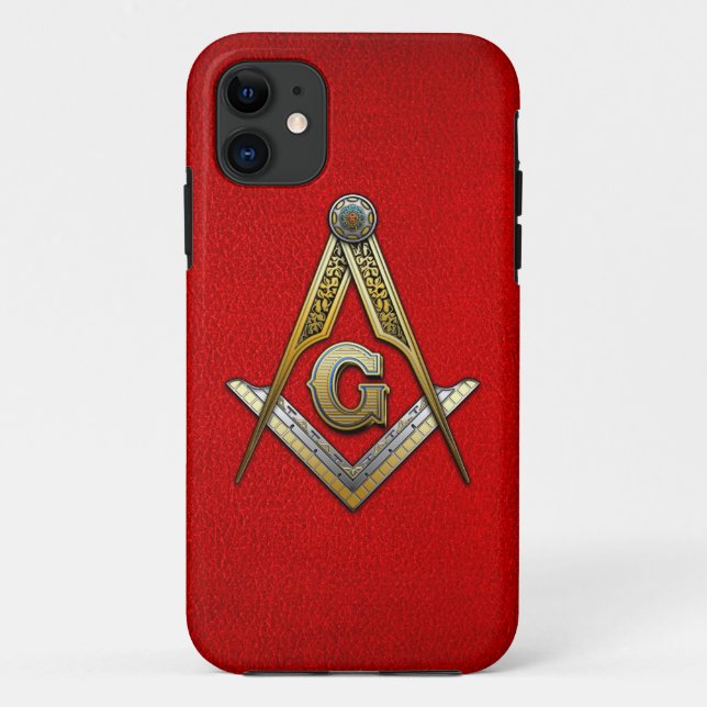 Coques Case-Mate iPhone Carré maçonnique et compas (Dos)