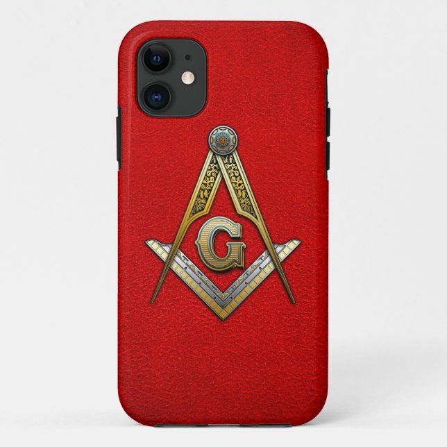 Coques Case-Mate iPhone Carré maçonnique et compas (Dos)