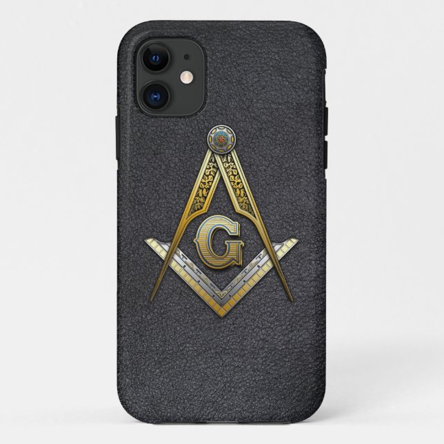 Coques Case-Mate iPhone Carré maçonnique et compas (Dos)