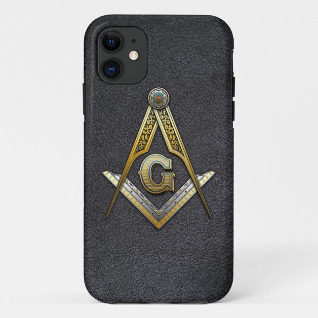 Coques Case-Mate iPhone Carré maçonnique et compas (Dos)