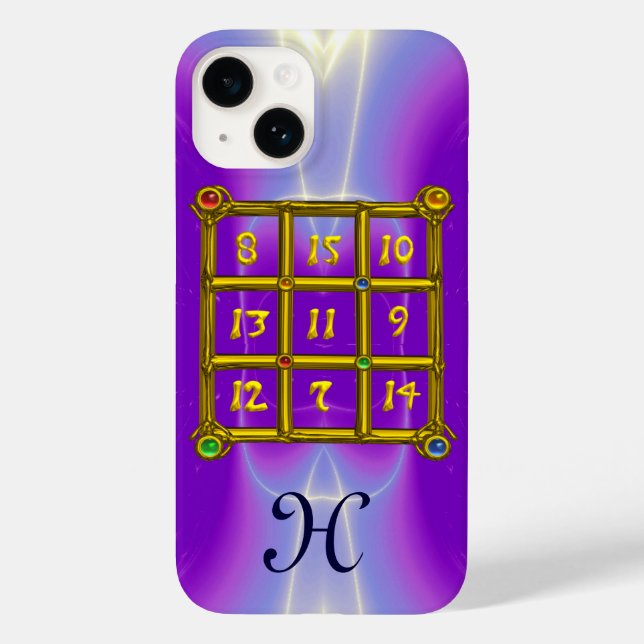 Coques Case-Mate iPhone CARRÉ MAGIQUE 33 MONOGRAM rose Lilac, violet (Verso)