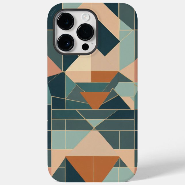 Coques Case-Mate iPhone carré vert rose (Verso)