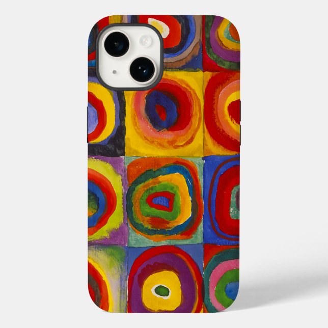 Coques Case-Mate iPhone Carré w Cercles concentrés 2 | Kandinsky | (Verso)