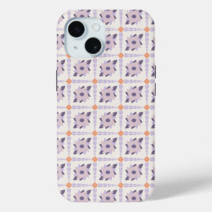 Coque Case-Mate iPhone Carreau décoratif coloré pastel violet