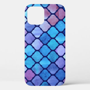 Case-Mate iPhone Case Carreaux arabes géométriques abstraits à l'aquarel