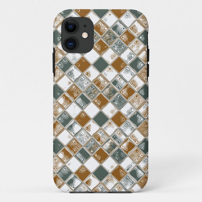 Coques Case-Mate iPhone Carreaux de mosaïque décorative Motif #2 (Dos)