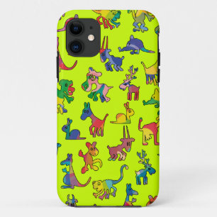 Coque Case-Mate Pour iPhone Carreaux de Motif Animaux Abstraits