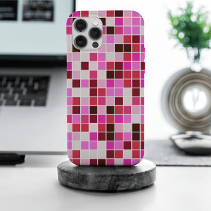 Coque Case-Mate iPhone Carreaux de Piscine, Carreaux de Mosaïque Roses, M