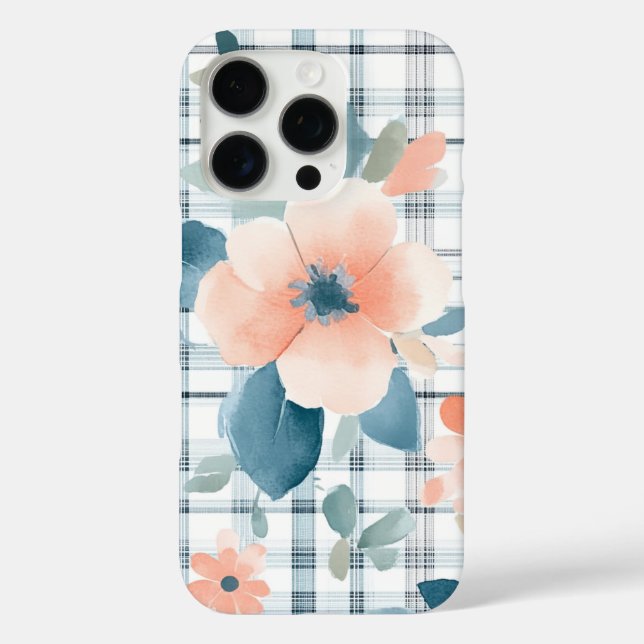 Coques Case-Mate iPhone Carreaux Floraux (Verso)