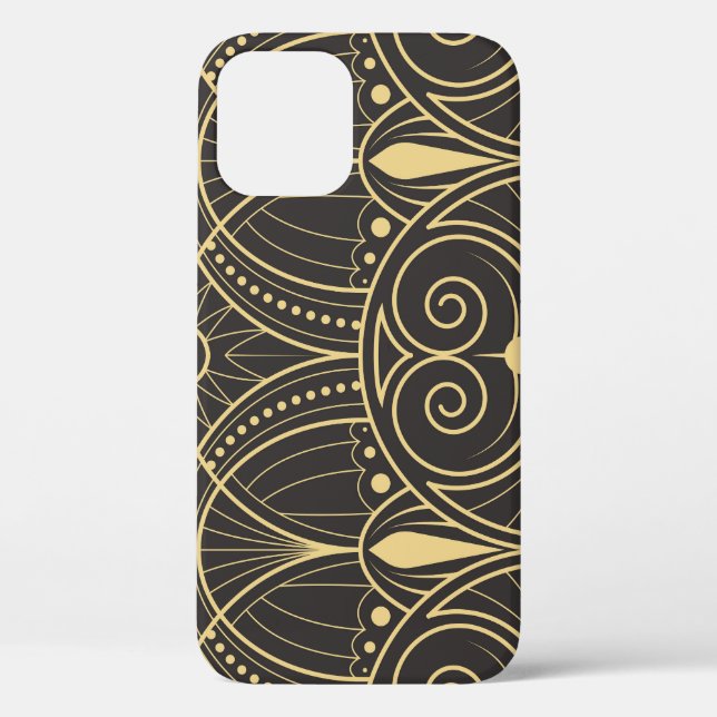 Coques Case-Mate iPhone Carreaux géométriques Art Déco Luxe. (Verso)
