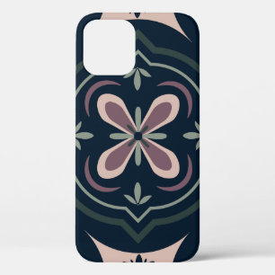 Case-Mate iPhone Case carreaux géométriques floraux de couleur terreuse