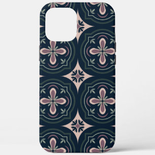 Case-Mate iPhone Case carreaux géométriques floraux de couleur terreuse