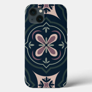 Case-Mate iPhone Case Carreaux Géométriques Floraux Terreux