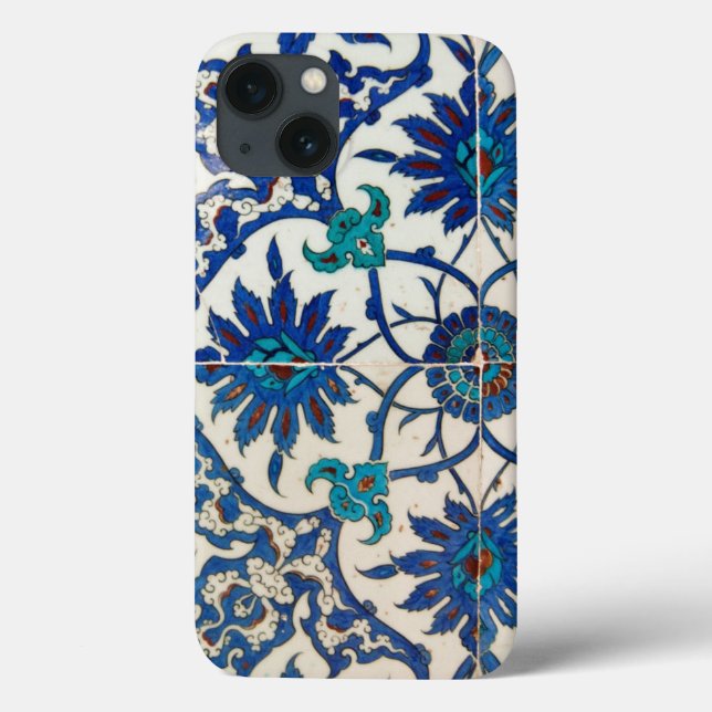 Coques Case-Mate iPhone Carreaux Iznik bleu (Verso)