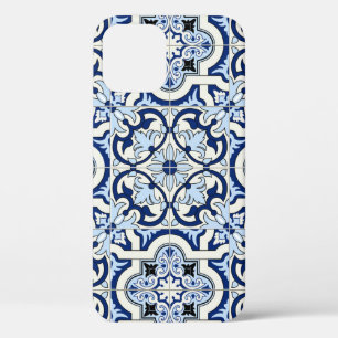 Case-Mate iPhone Case Carreaux marocains : Bleus Motifs magnifiques.