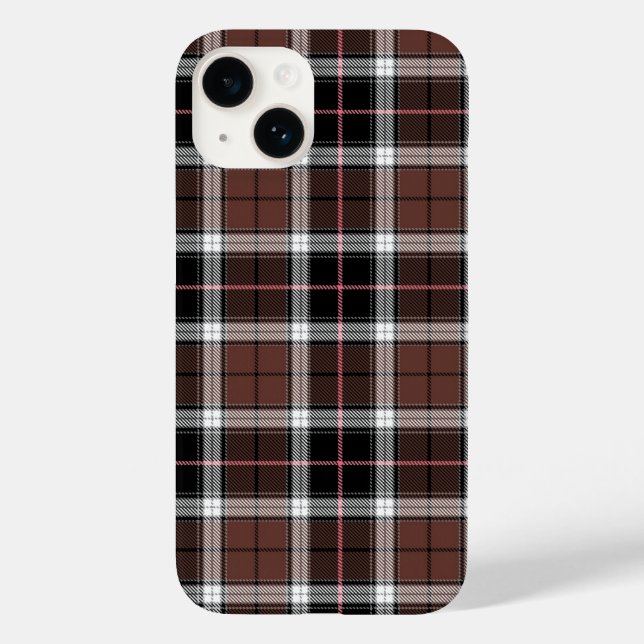 Coques Case-Mate iPhone Carreaux Marron (Verso)