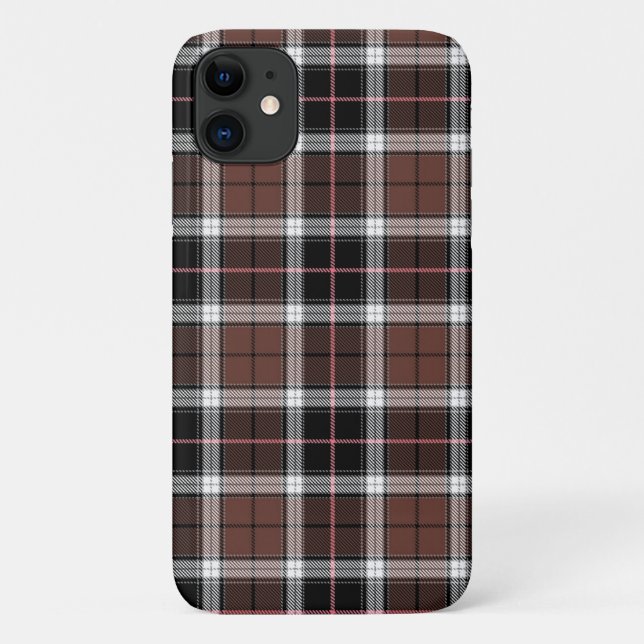Coques Case-Mate iPhone Carreaux Marron (Dos)