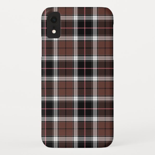 Coques Case-Mate iPhone Carreaux Marron (Dos)