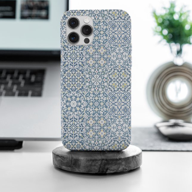 Coques Case-Mate iPhone Carreaux Méditerranéens, Marocains, Majolique, Azu (Créateur téléchargé)
