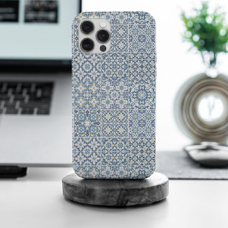 Coque Case-Mate iPhone Carreaux Méditerranéens, Marocains, Majolique, Azu