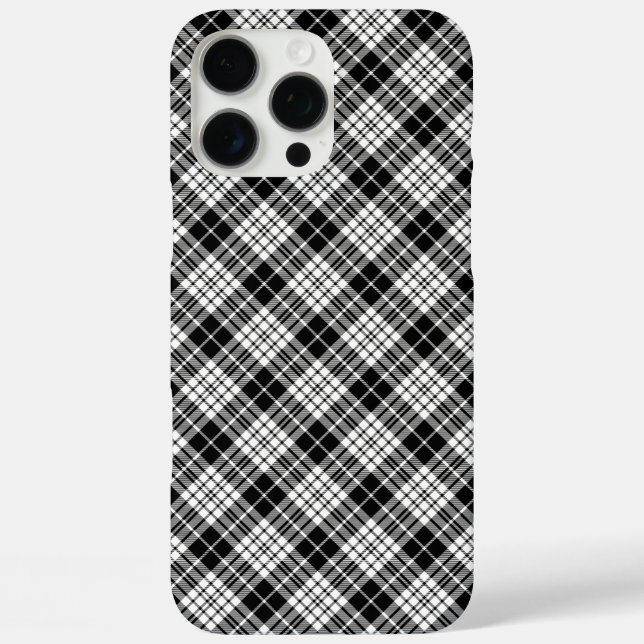 Coques Case-Mate iPhone Carreaux noirs (Verso)