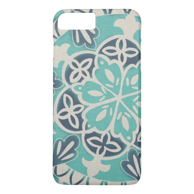 Coques Case-Mate iPhone Carrelage Batik Bleu I (Dos)