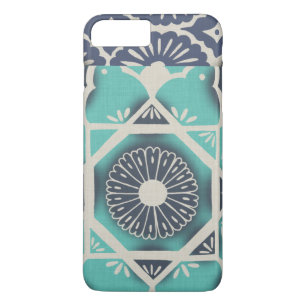 Coque Case-Mate iPhone Carrelage bleu Batik II