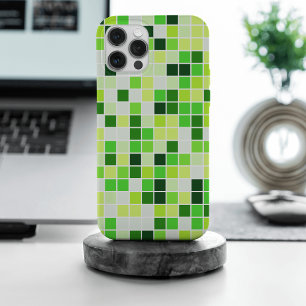 Coque Case-Mate iPhone Carrelage de piscine, Carrelage en mosaïque verte,