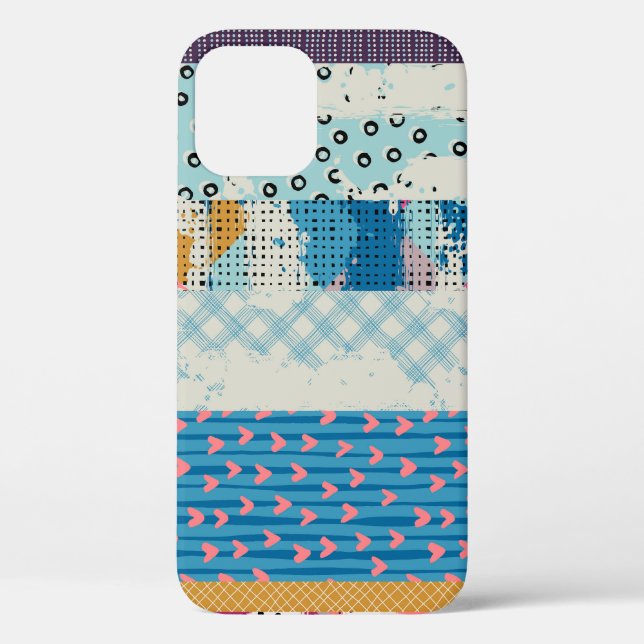 Coques Case-Mate iPhone Carrelage en Patchwork Carreaux Design Motif sans  (Verso)