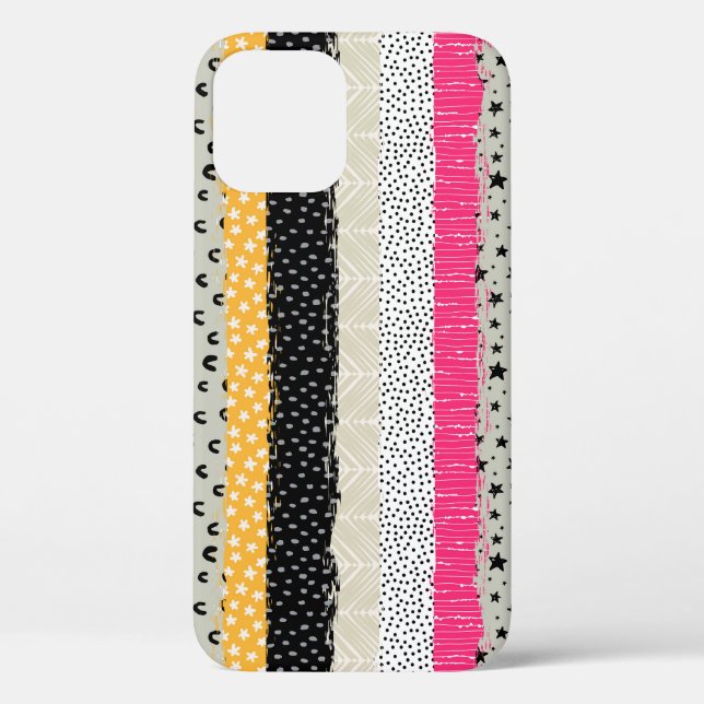 Coques Case-Mate iPhone Carrelage en Patchwork : Conception Versatile Sans (Verso)
