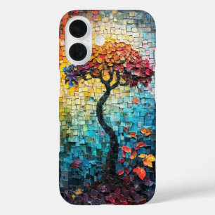 Coque Pour iPhone 16 Carrelage mosaïque Arbre de vie couverture