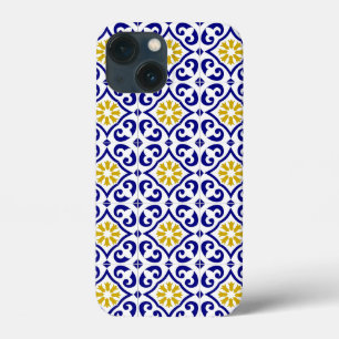 Case-Mate iPhone Case Carrelage portugais Bleu méditerranéen Floral