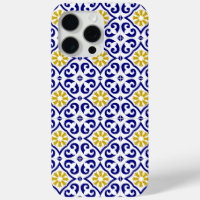 Carrelage portugais Bleu méditerranéen Floral
