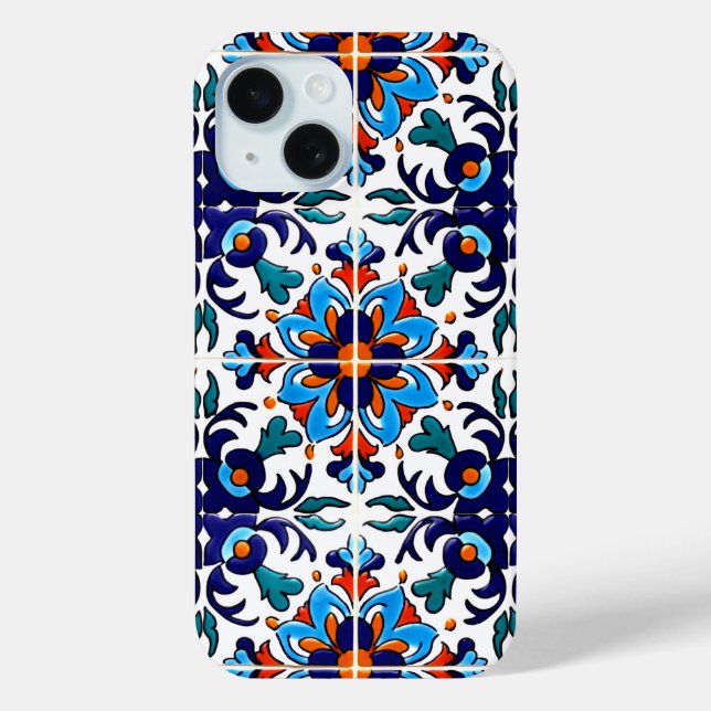 Coques Case-Mate iPhone Carrelage Talavera Mexicaine No 9 (Verso)