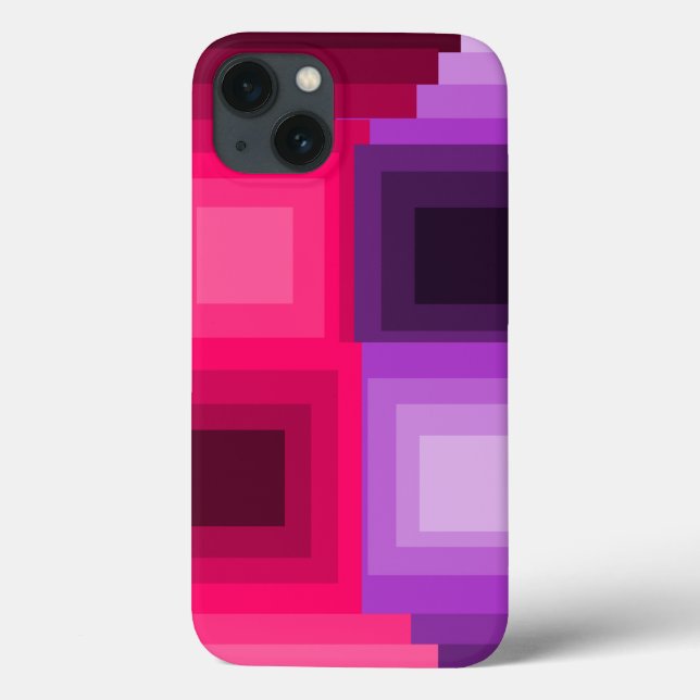 Coques Case-Mate iPhone Carrés Art déco (Verso)