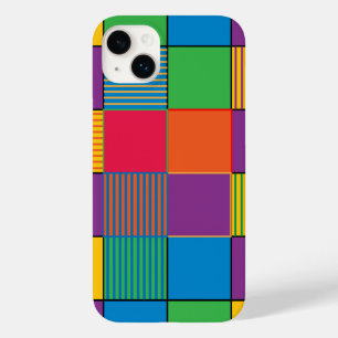 Coques Pour iPhone Carrés aux couleurs vives, iPhone Stripes 6/6 Plu