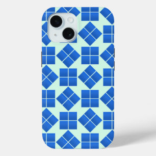 Coque Case-Mate iPhone Carrés bleus tournants