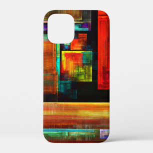 Case-Mate iPhone Case Carrés colorés Motif d'art Abstrait moderne #04