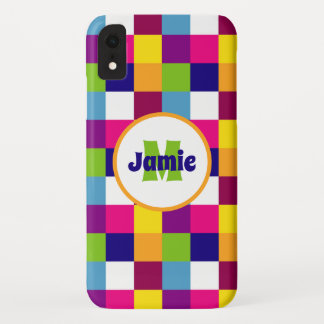 Case-Mate iPhone Case Carrés colorés personnalisés ou Motif de blocs